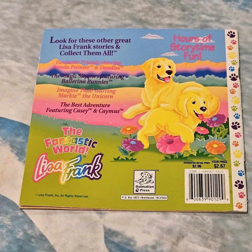 Vintage Lisa Frank The Best Adventure Casey & Caymus Kids Book 1997